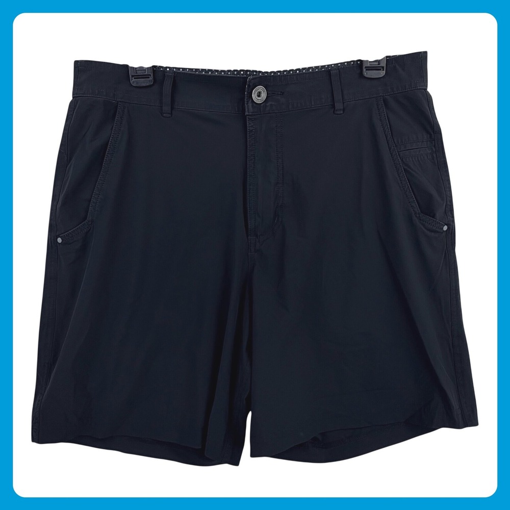 Lululemon Kahuna Shorts Men 33 (Tag 34) Black Stretch Chino Golf Casual 10"